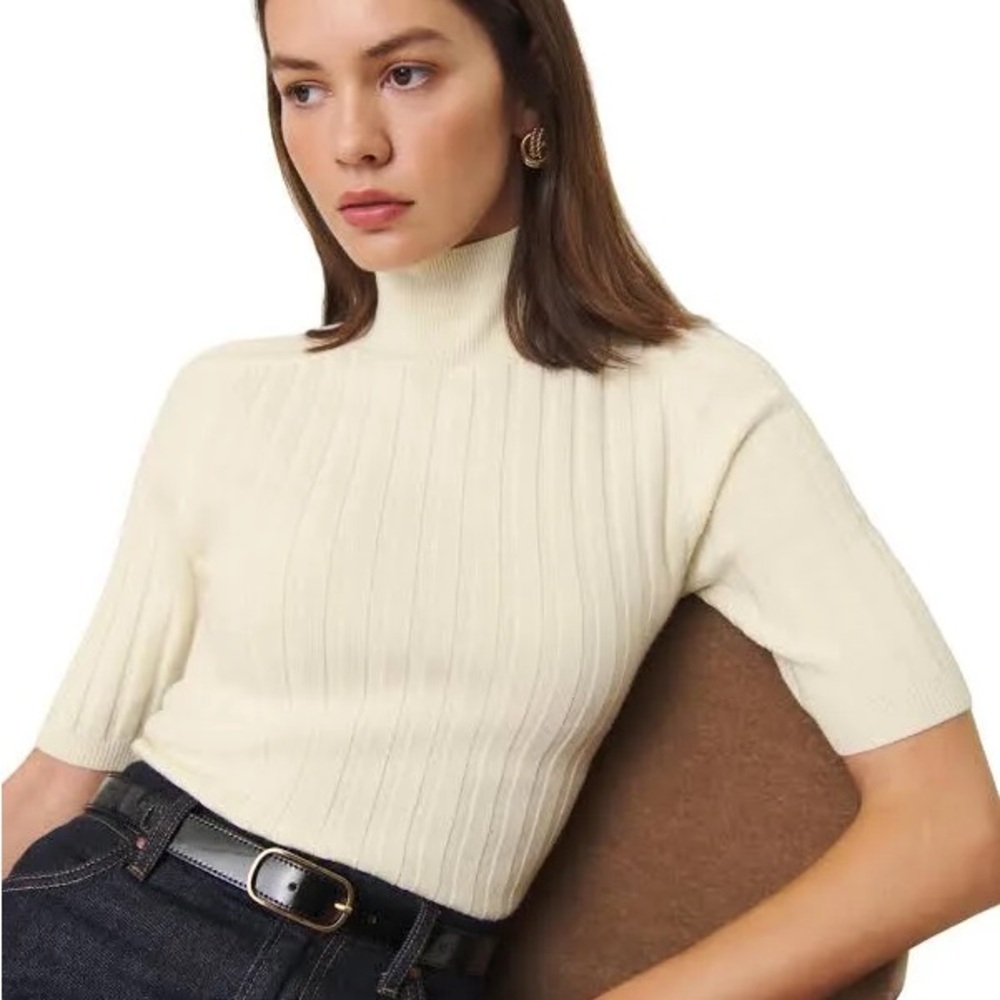 Reformation Margoax Regenerative Merino Wool Mockneck